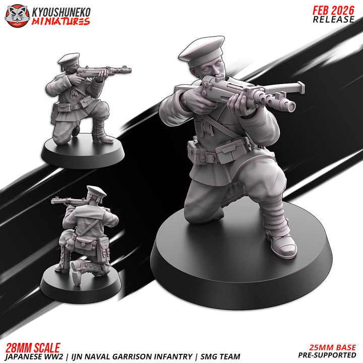 riflemen a | | ijn naval garrison infantry | japanese weird war, kyoushuneko miniatures (copy)