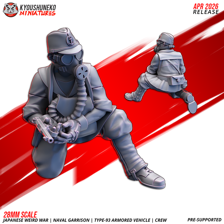 type 4 kappa amphibious assault raiders — naval garrison | japanese weird war, kyoushuneko miniatures (copy)