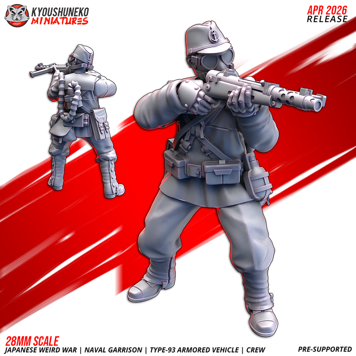 type 4 kappa amphibious assault raiders — naval garrison | japanese weird war, kyoushuneko miniatures (copy)