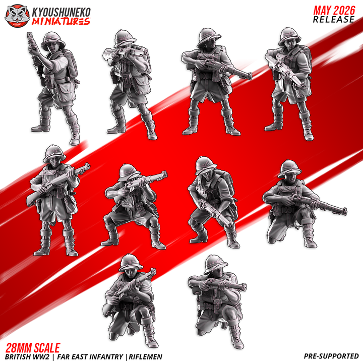 riflemen a | | ijn naval garrison infantry | japanese weird war, kyoushuneko miniatures (copy)