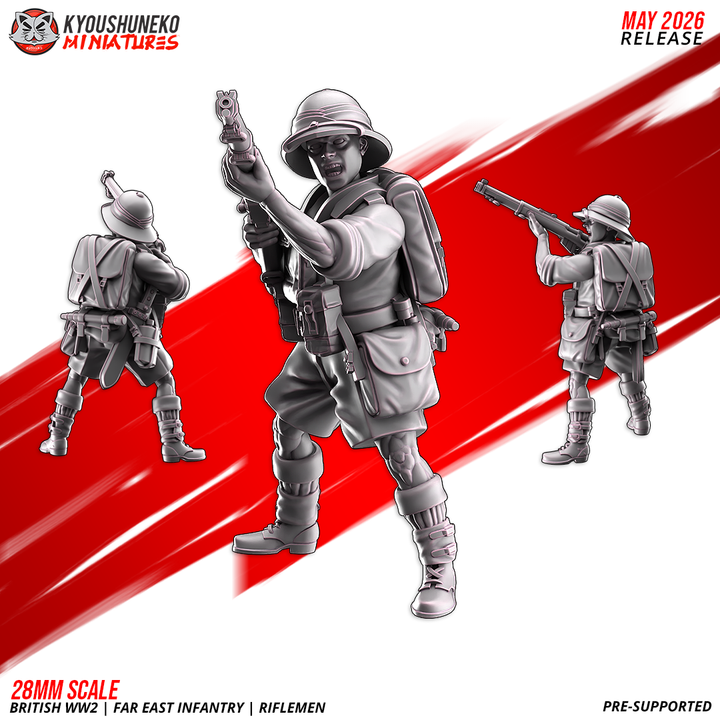 riflemen a | | ijn naval garrison infantry | japanese weird war, kyoushuneko miniatures (copy)