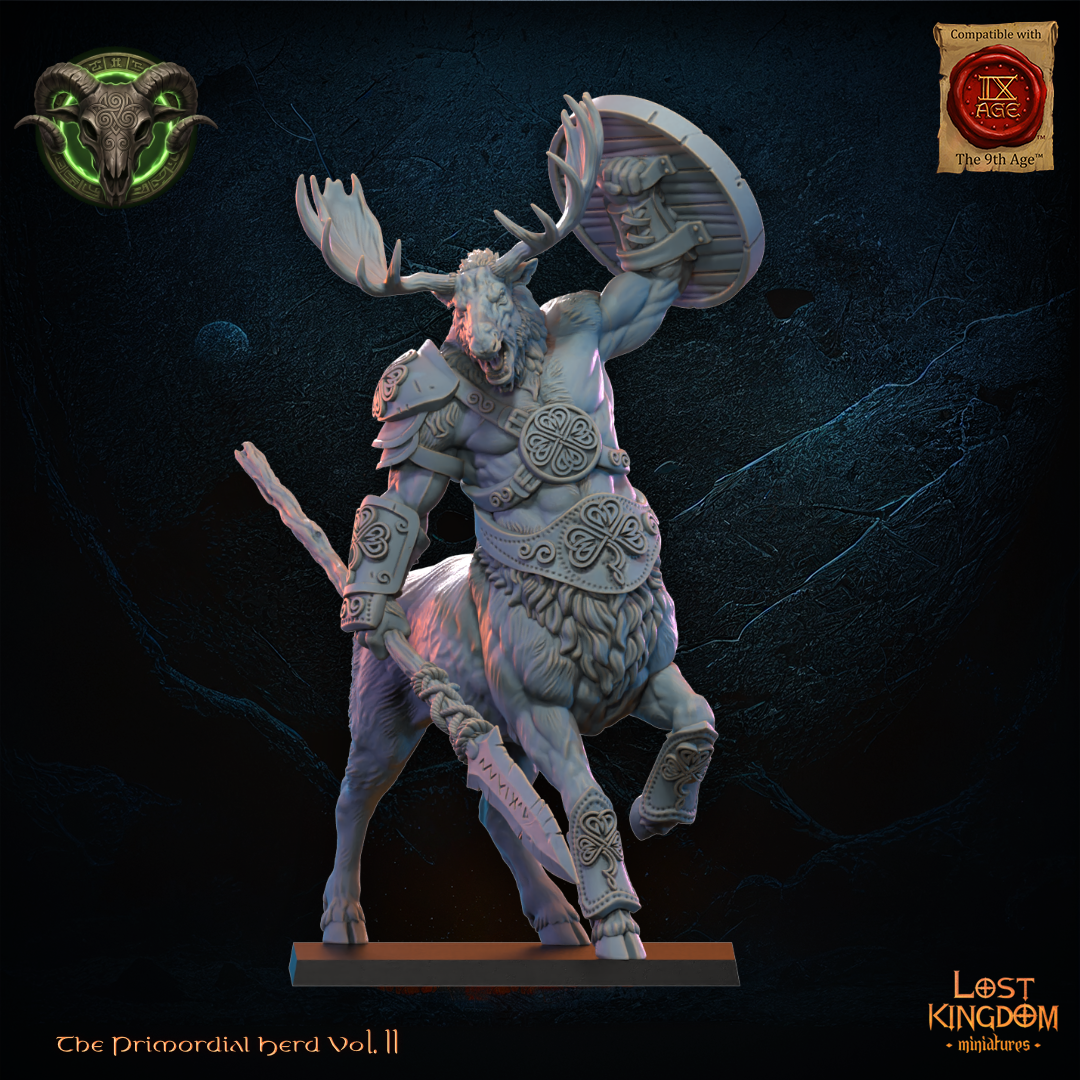 talvren, centaur chieftain, the primordial herd lost kingdom