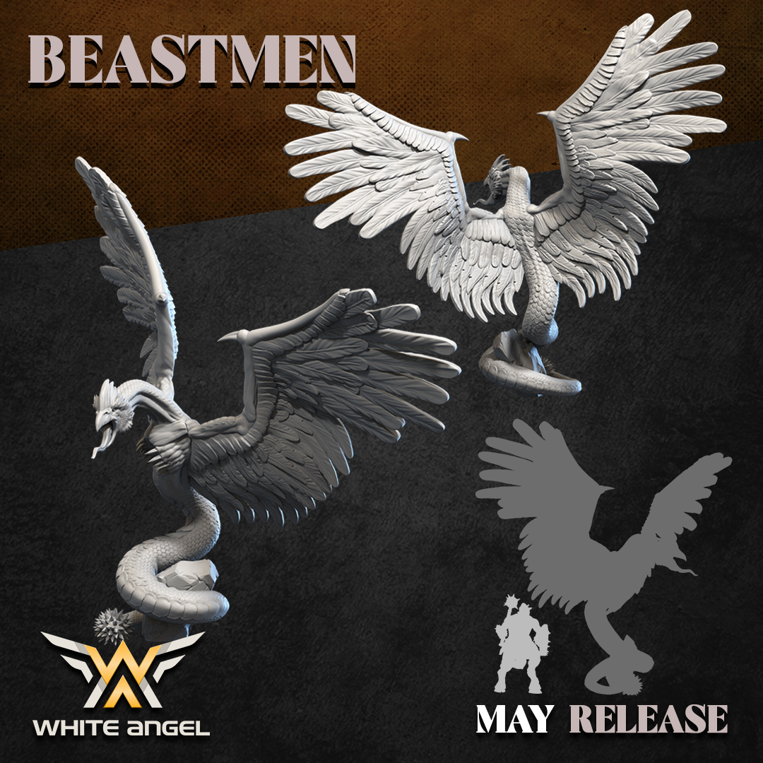 beast boar thing chariot, beastmen, white angel miniatures (copy)