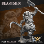 beastogre commander, beastmen, white angel miniatures