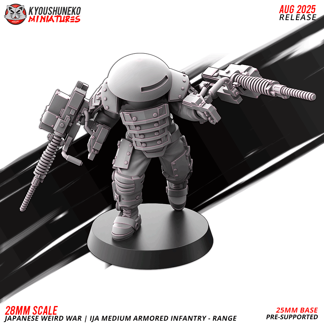 ija medium armored infantry range | japanese weird war ww2, kyoushuneko miniatures