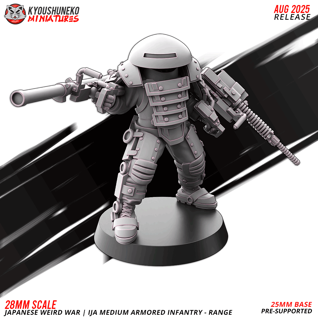ija medium armored infantry range | japanese weird war ww2, kyoushuneko miniatures