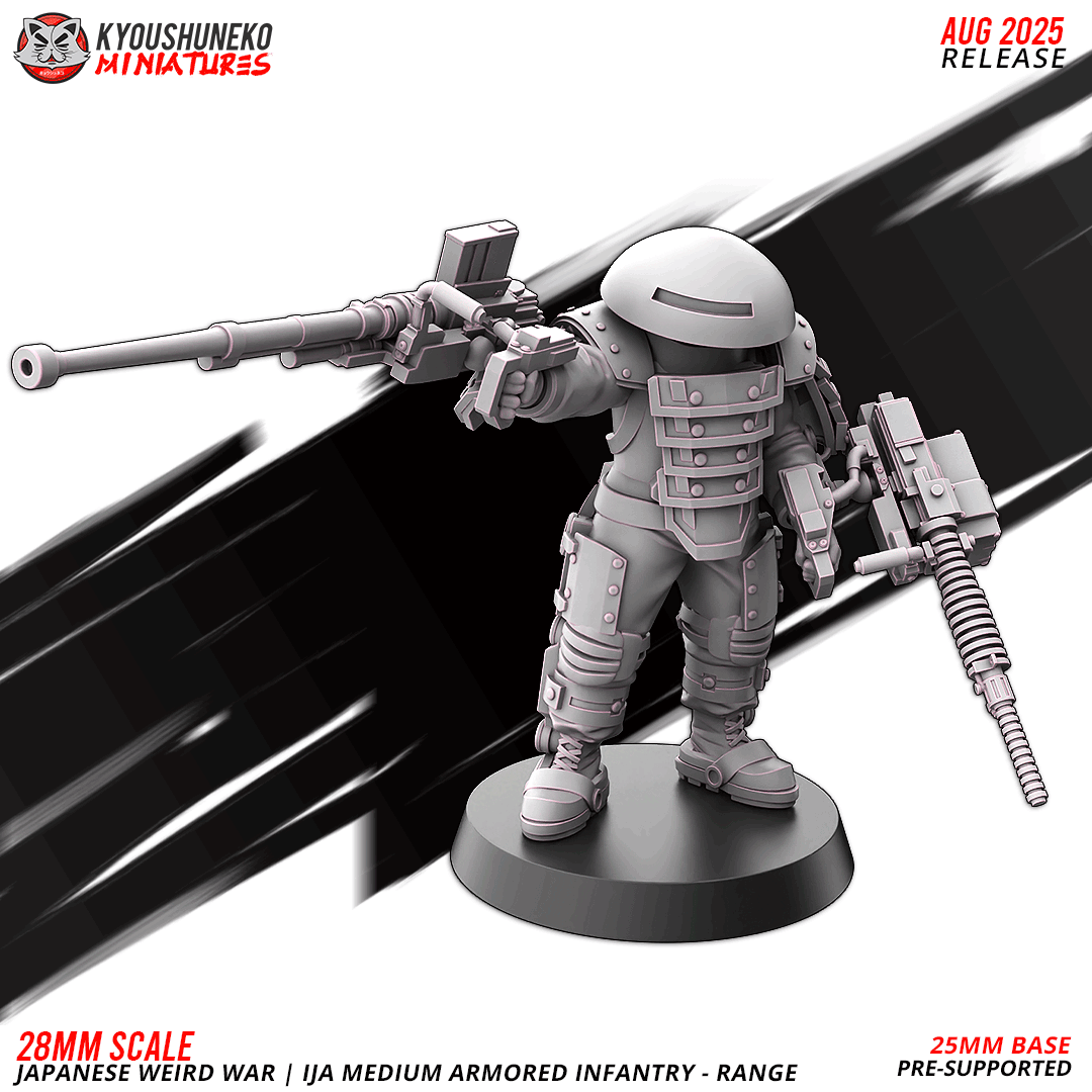 ija medium armored infantry range | japanese weird war ww2, kyoushuneko miniatures