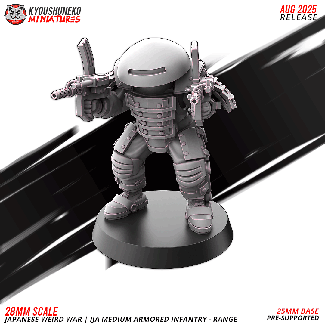ija medium armored infantry range | japanese weird war ww2, kyoushuneko miniatures