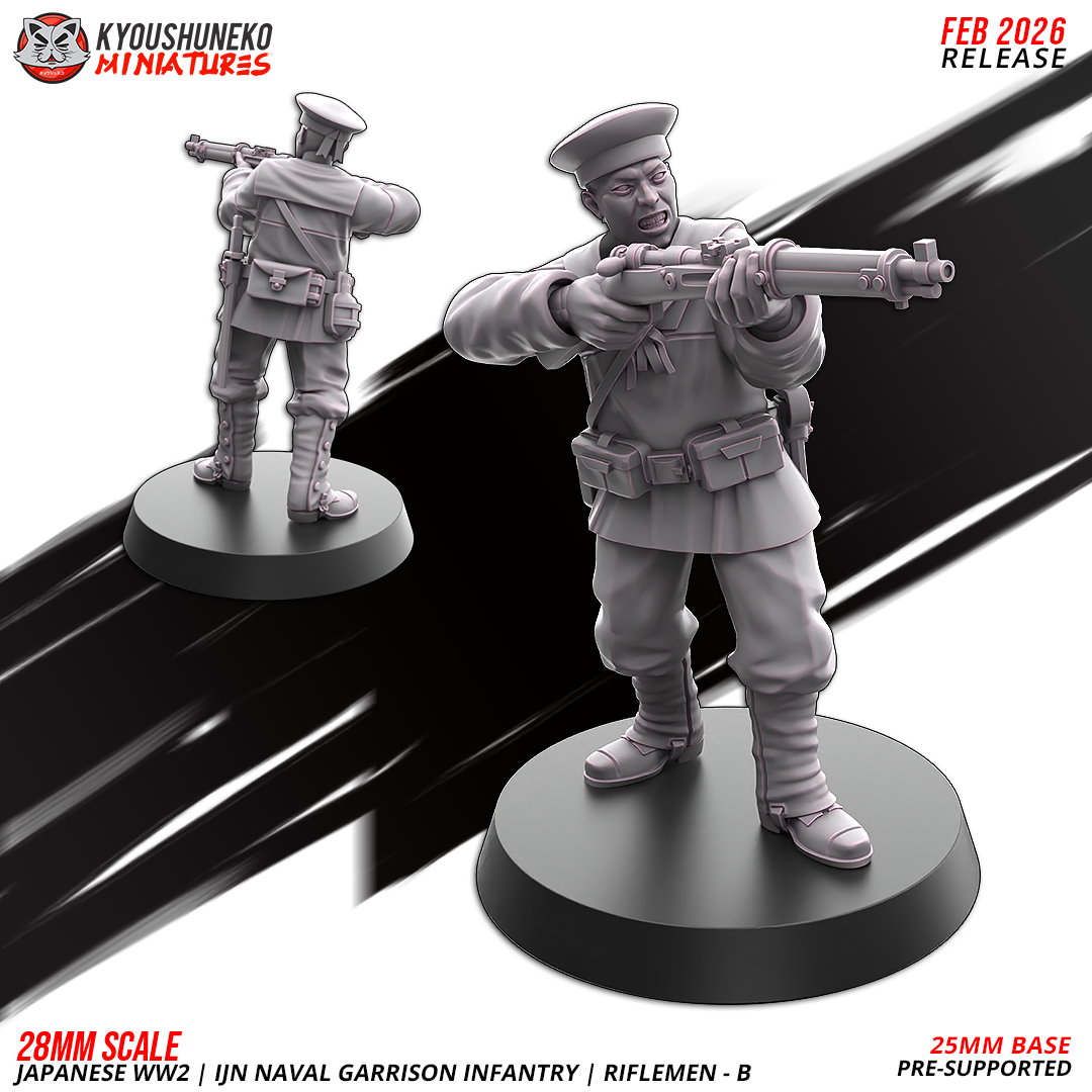 assault shadow ninja unit smg | japanese weird war, kyoushuneko miniatures (copy)
