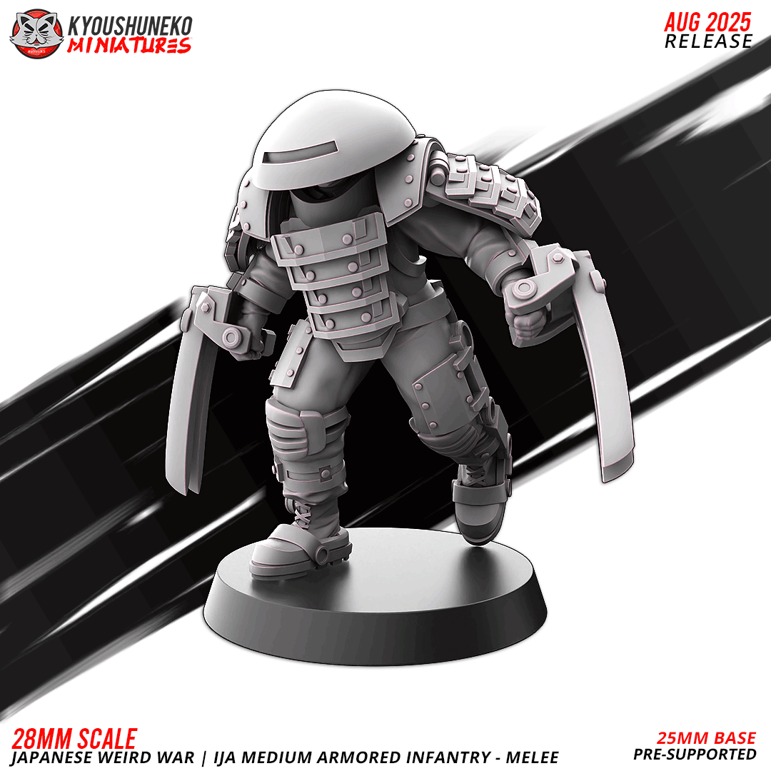 ija medium armored infantry | japanese weird war ww2, kyoushuneko miniatures