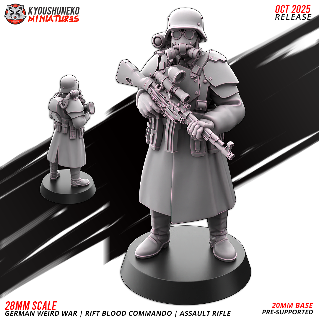 sniper | rift blood commando | german weird war, kyoushuneko miniatures (copy)