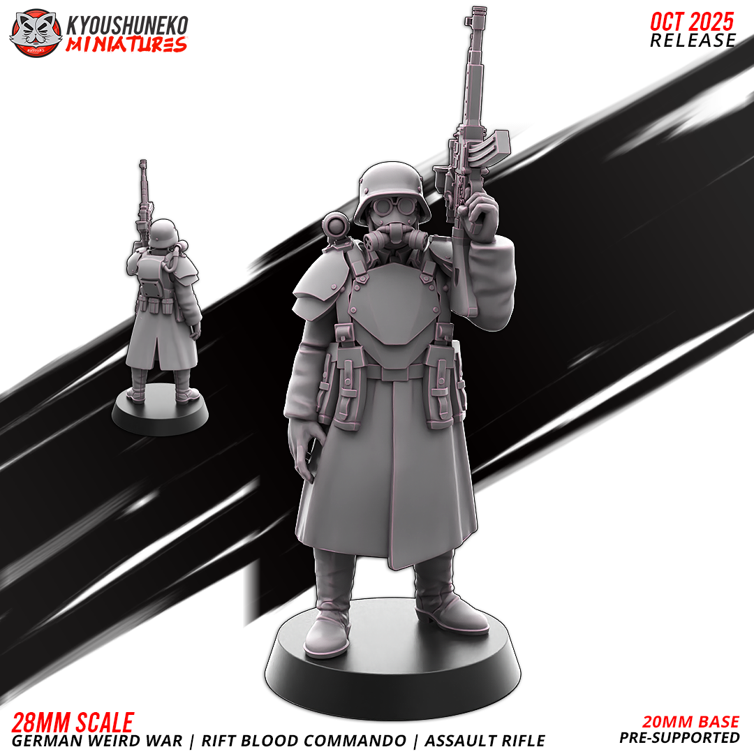 sniper | rift blood commando | german weird war, kyoushuneko miniatures (copy)