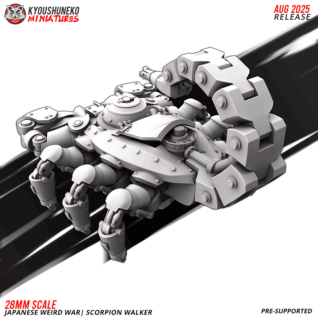 scorpion walker | japanese weird war ww2, kyoushuneko miniatures