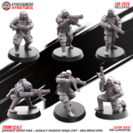 assault shadow ninja unit smg | japanese weird war, kyoushuneko miniatures