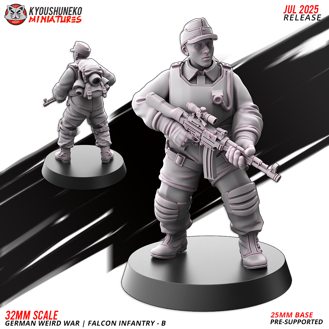 german weird war | falcon infantry b ww2, kyoushuneko miniatures