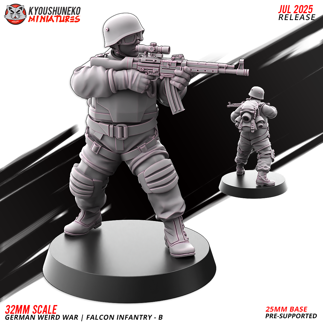 german weird war | falcon infantry b ww2, kyoushuneko miniatures
