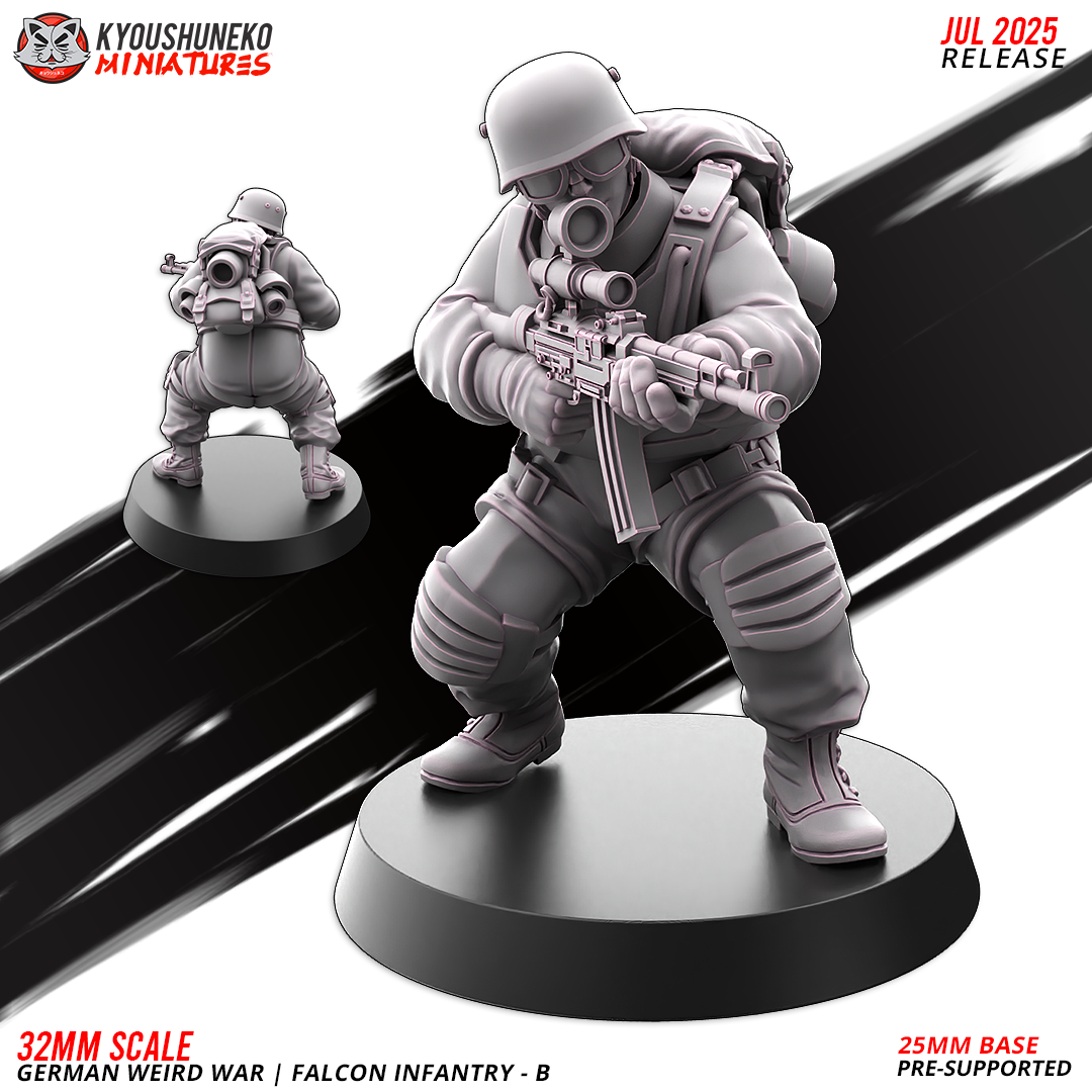 german weird war | falcon infantry b ww2, kyoushuneko miniatures
