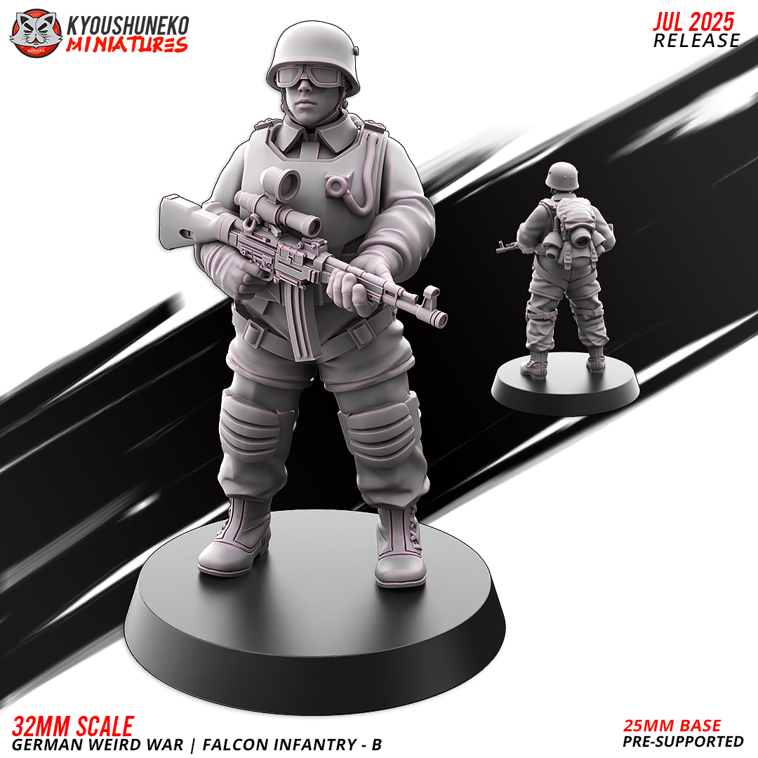 german weird war | falcon infantry b ww2, kyoushuneko miniatures