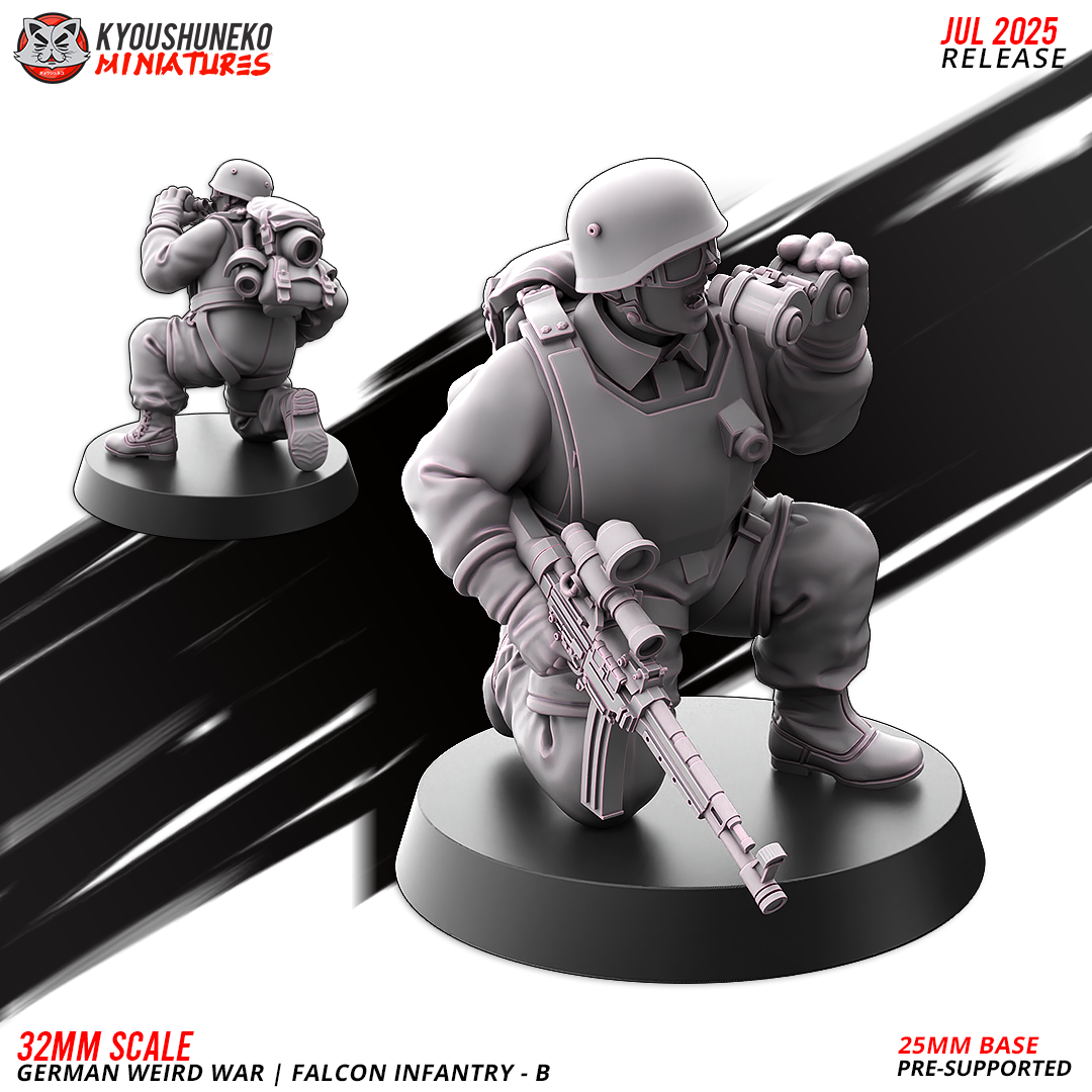german weird war | falcon infantry b ww2, kyoushuneko miniatures