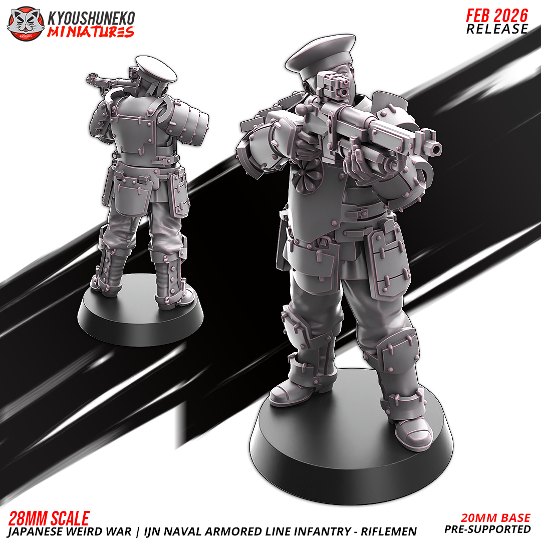 assault shadow ninja unit smg | japanese weird war, kyoushuneko miniatures (copy)