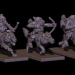 eastern goblin wolf rider archers, fabelzel miniatures