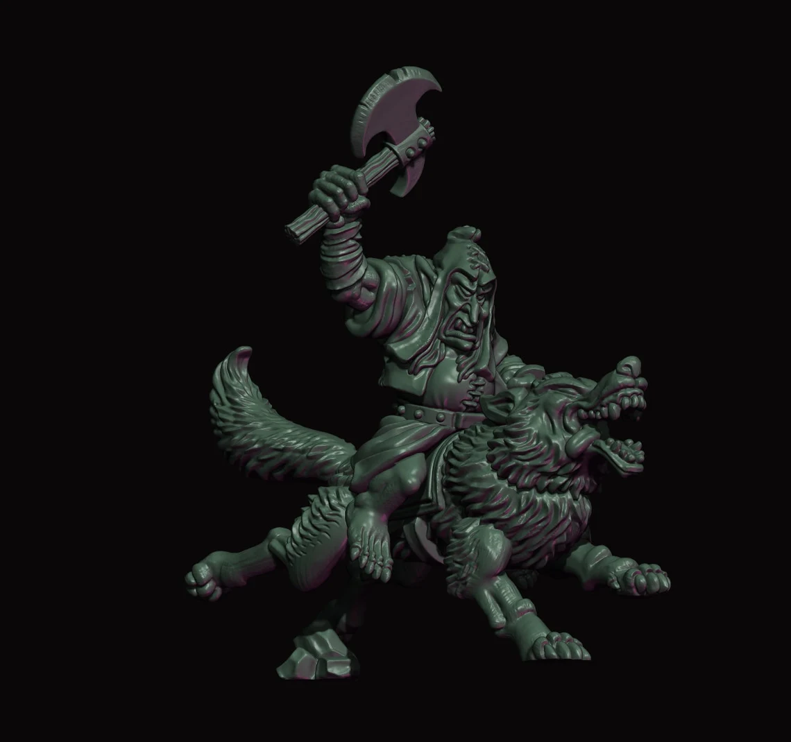 eastern goblin wolf riders, fabelzel miniatures