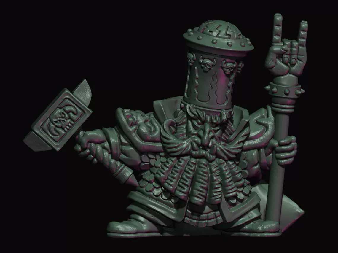 evil dwarf lord on foot, fabelzel miniatures