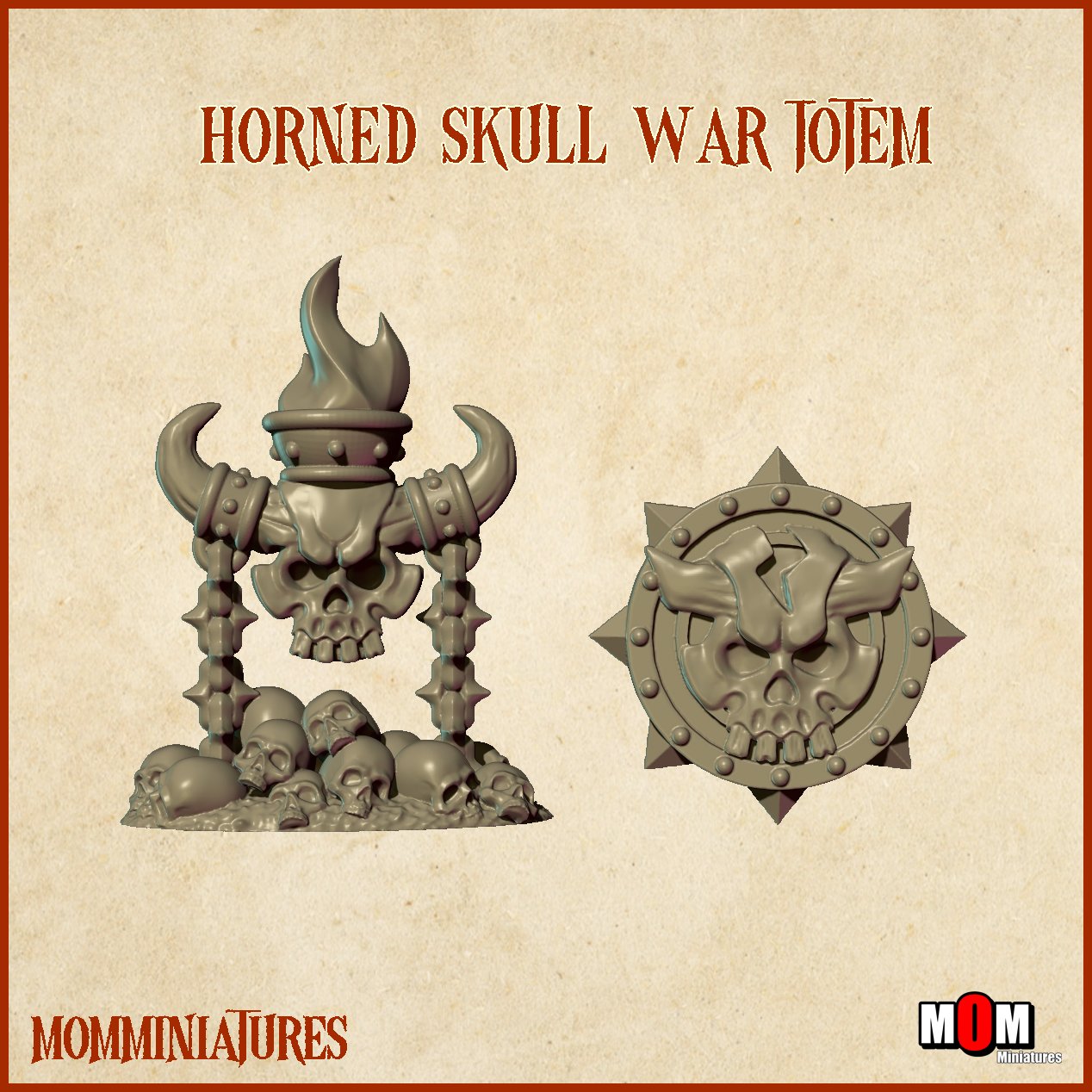 Horned Skull War Totem