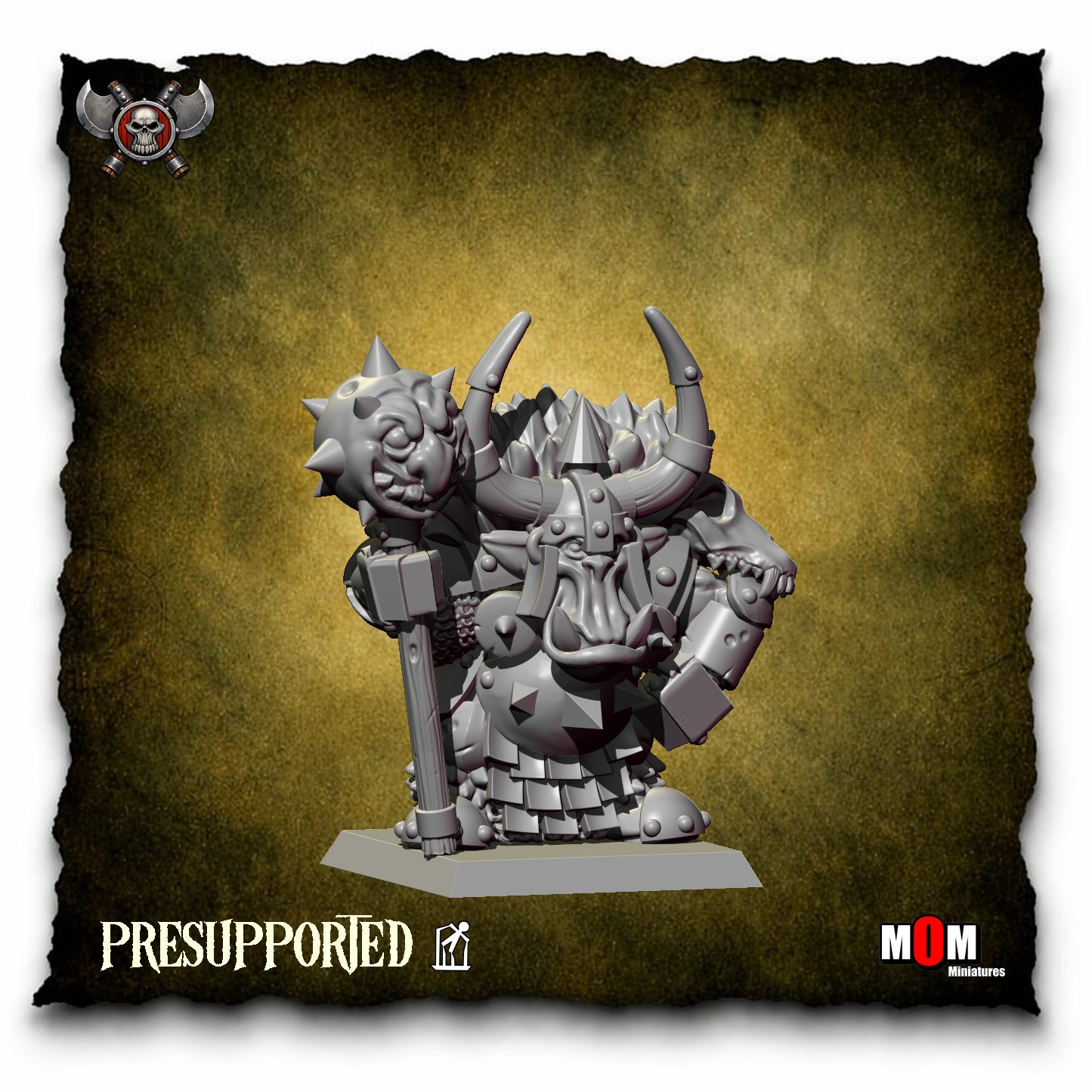 orc warlord ii, blackfang warclan mom miniatures