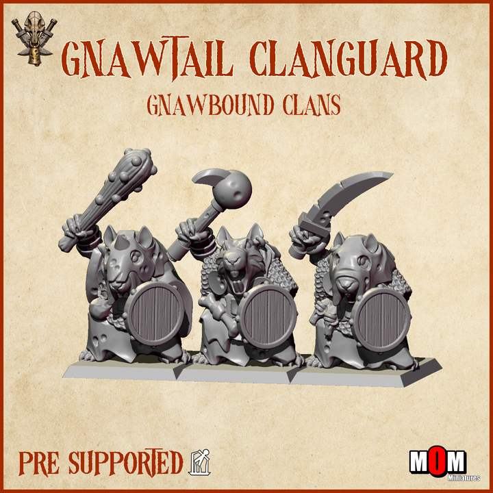 gnawtail spearguard, gnawbound clans mom miniatures (copy)