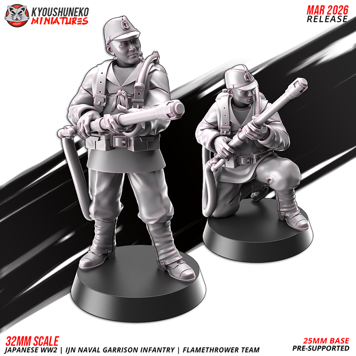 lmg team a— ijn naval garrison infantry | japanese weird war ww2, kyoushuneko miniatures (copy)