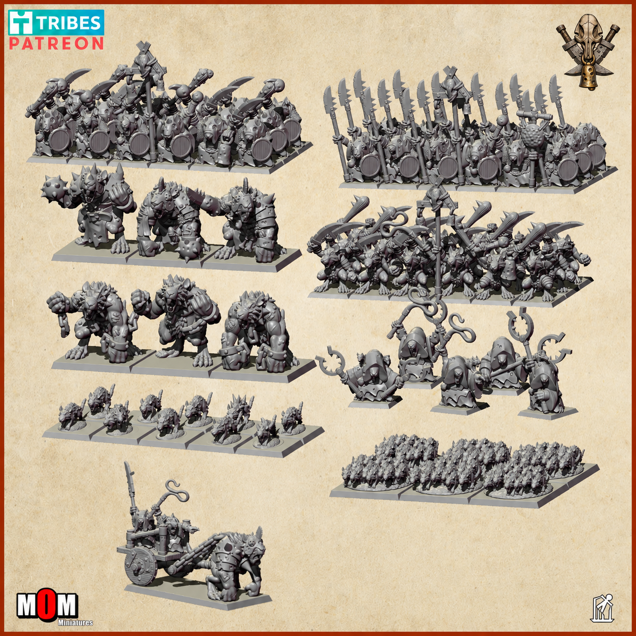 gnawbound clans starter army mom miniatures