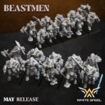 beast boar warrior, beastmen, white angel miniatures