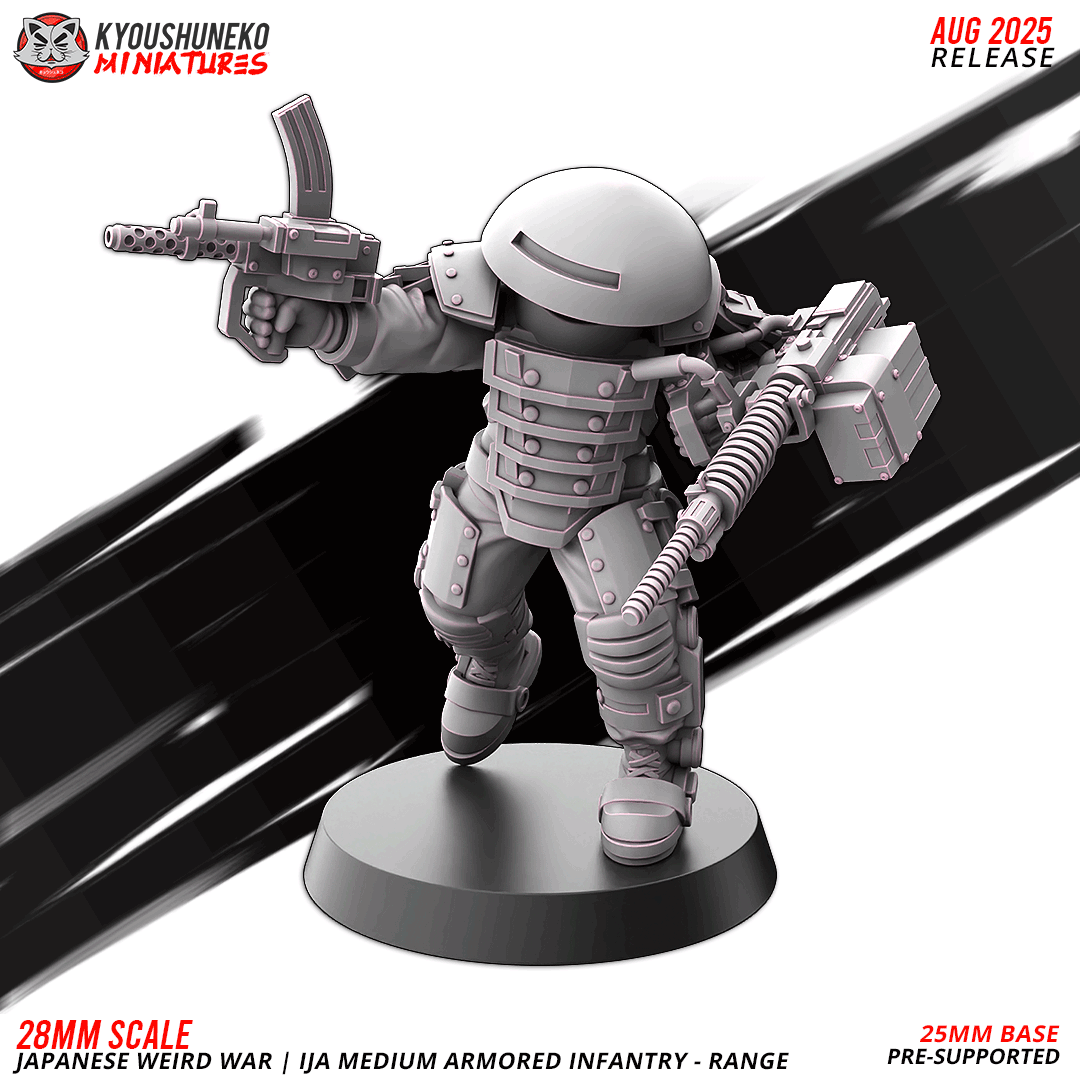 ija medium armored infantry range | japanese weird war ww2, kyoushuneko miniatures