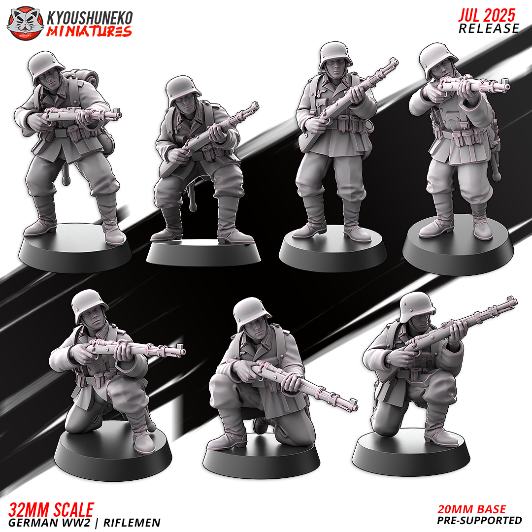 German WW2 | Riflemen , kyoushuneko miniatures (copy)