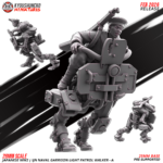 ijn naval garrison light patrol walker a | japanese weird war ww2, kyoushuneko miniatures