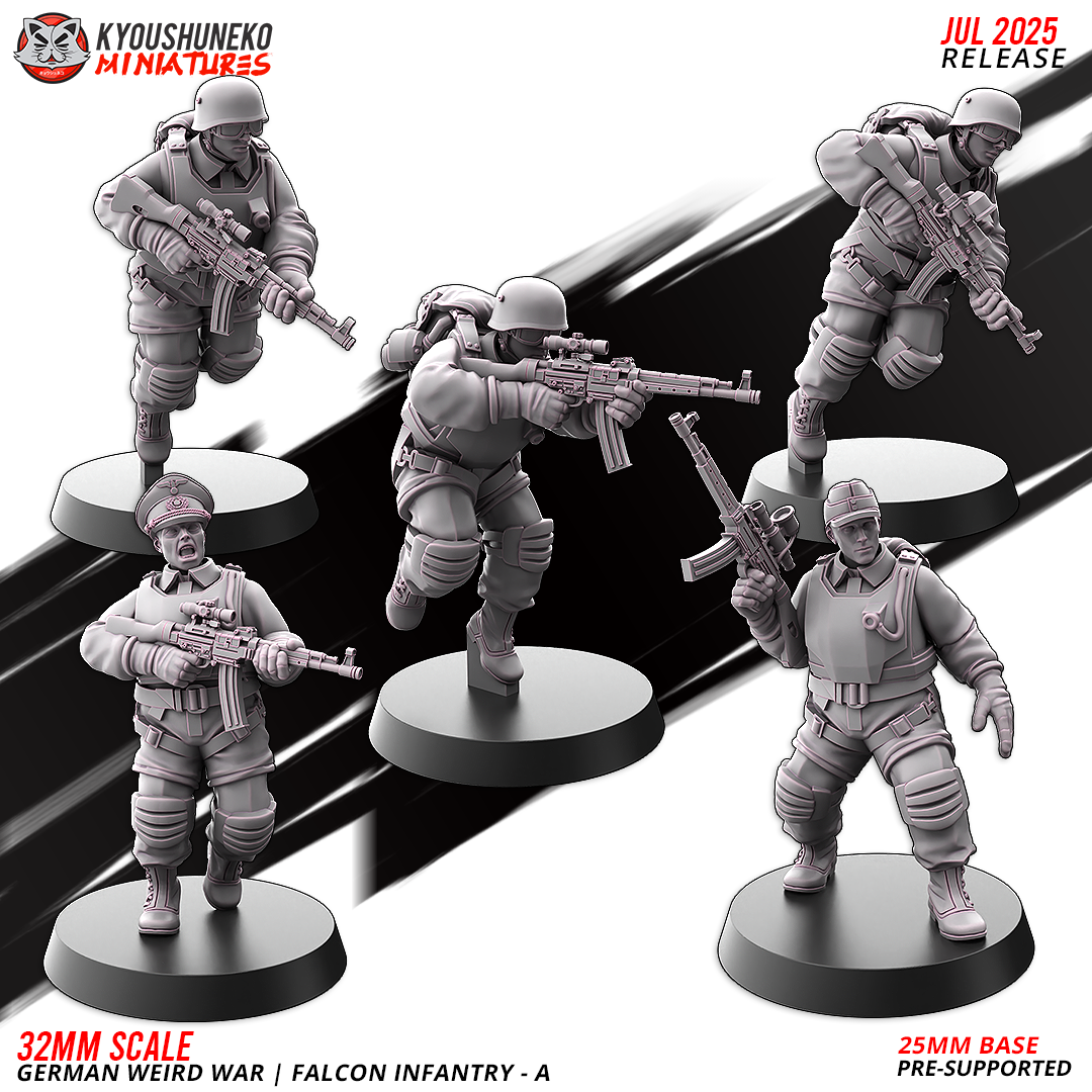 german weird war | falcon infantry b ww2, kyoushuneko miniatures (copy)