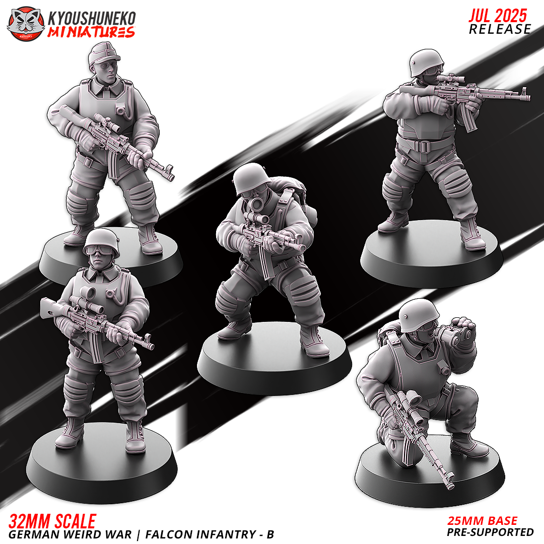 German Weird War | Falcon Infantry - B ww2, kyoushuneko miniatures (copy)