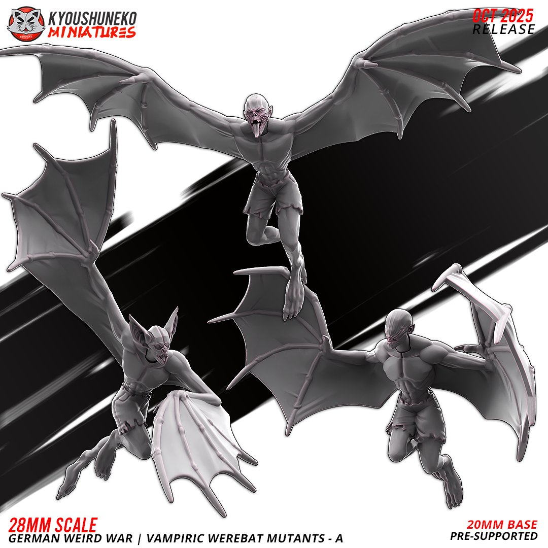 Vampiric Werebat Mutants - A | German Weird War