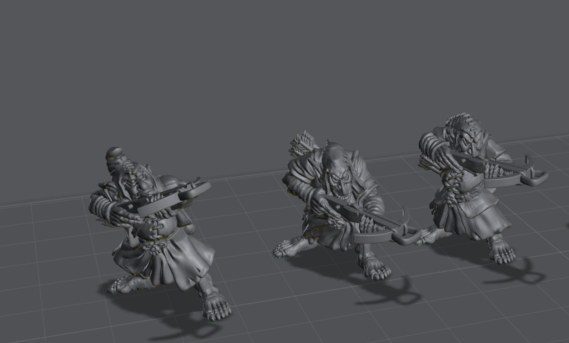 eastern goblin crossbowmen, fabelzel miniatures