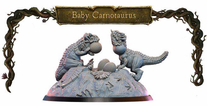 baby carnotaurus, cuetzpal jungle: wild creatures vol 1 lost kingdom
