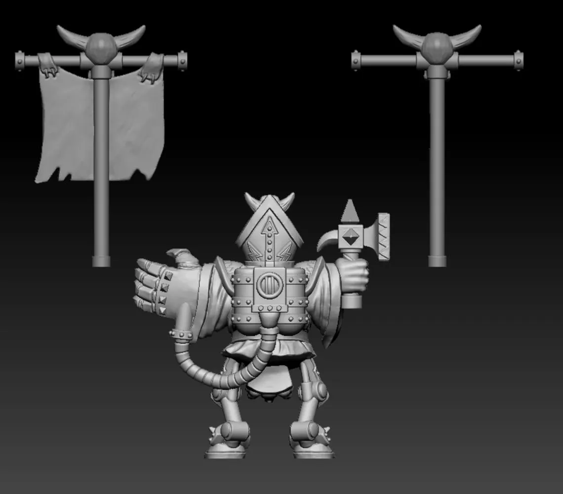 evil dwarf bull sorceror, fabelzel miniatures (copy)
