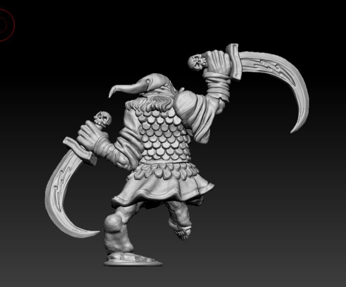 eastern goblin chief on wolf, fabelzel miniatures (copy)