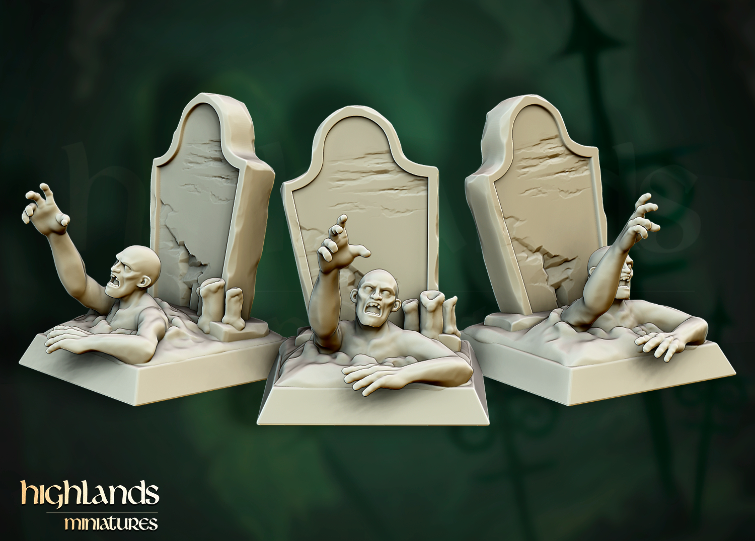 zombie command group, transylvania highlands miniatures (copy)