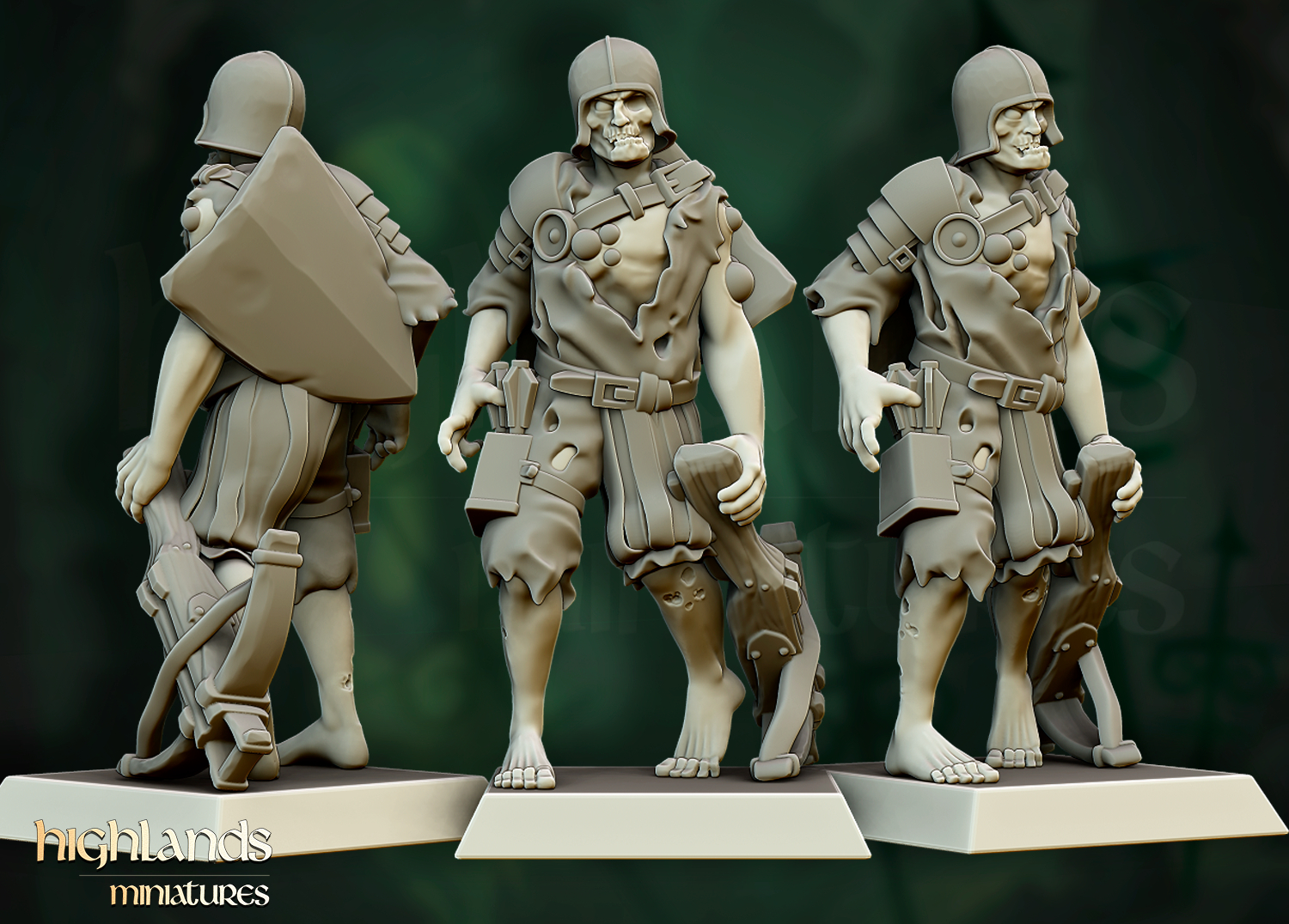 zombie warriors, transylvania highlands miniatures