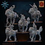 barbarian horsemen with bows, warriors of the dark gods, lost kingdom