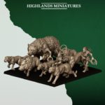 feral animals and beastamers, feral elves | highlands miniatures