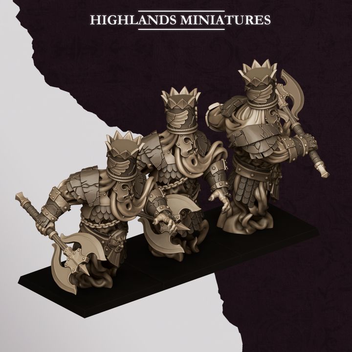 sunland ogres with blunderbuss, sunland highlands miniatures (copy)