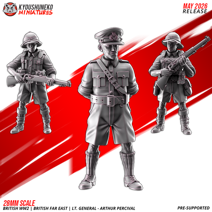 nco a sten gun | british weird war | far east, kyoushuneko miniatures (copy)