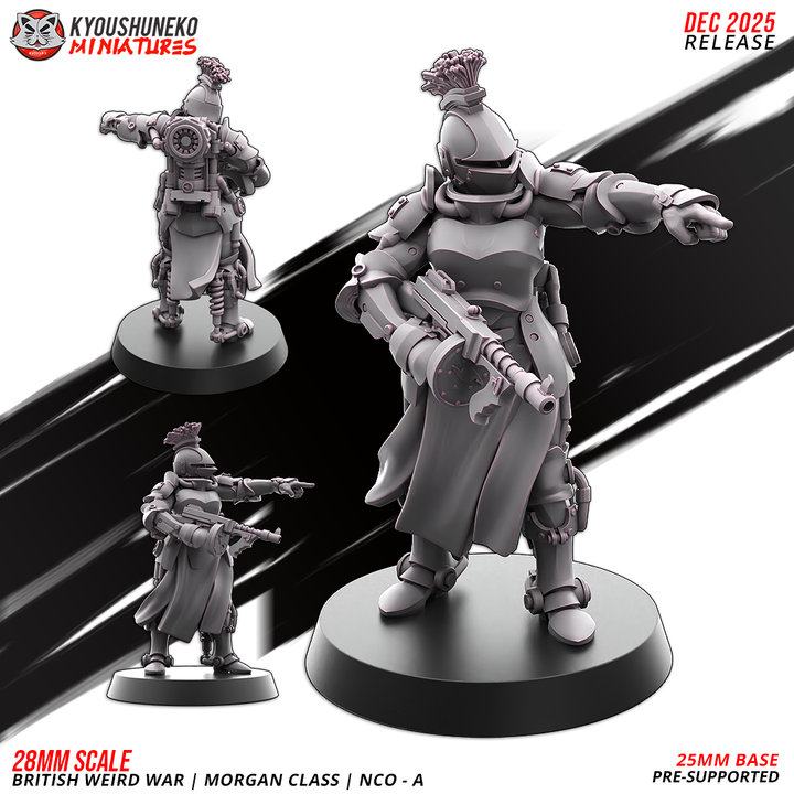 NCO - A | morgan class | british weird war, kyoushuneko miniatures (copy)
